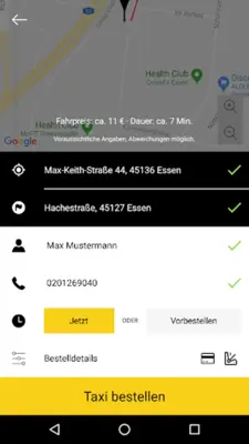 Taxi-Süd - Essen android App screenshot 19